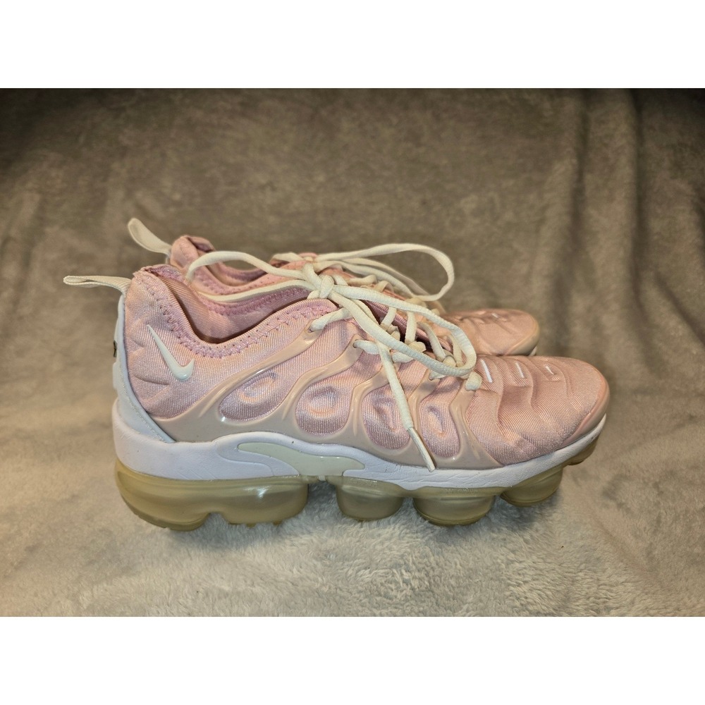 Nike Air VaporMax Plus Pink White Sneakers Womens 6.5 Running Shoes Low Top - Picture 7 of 11